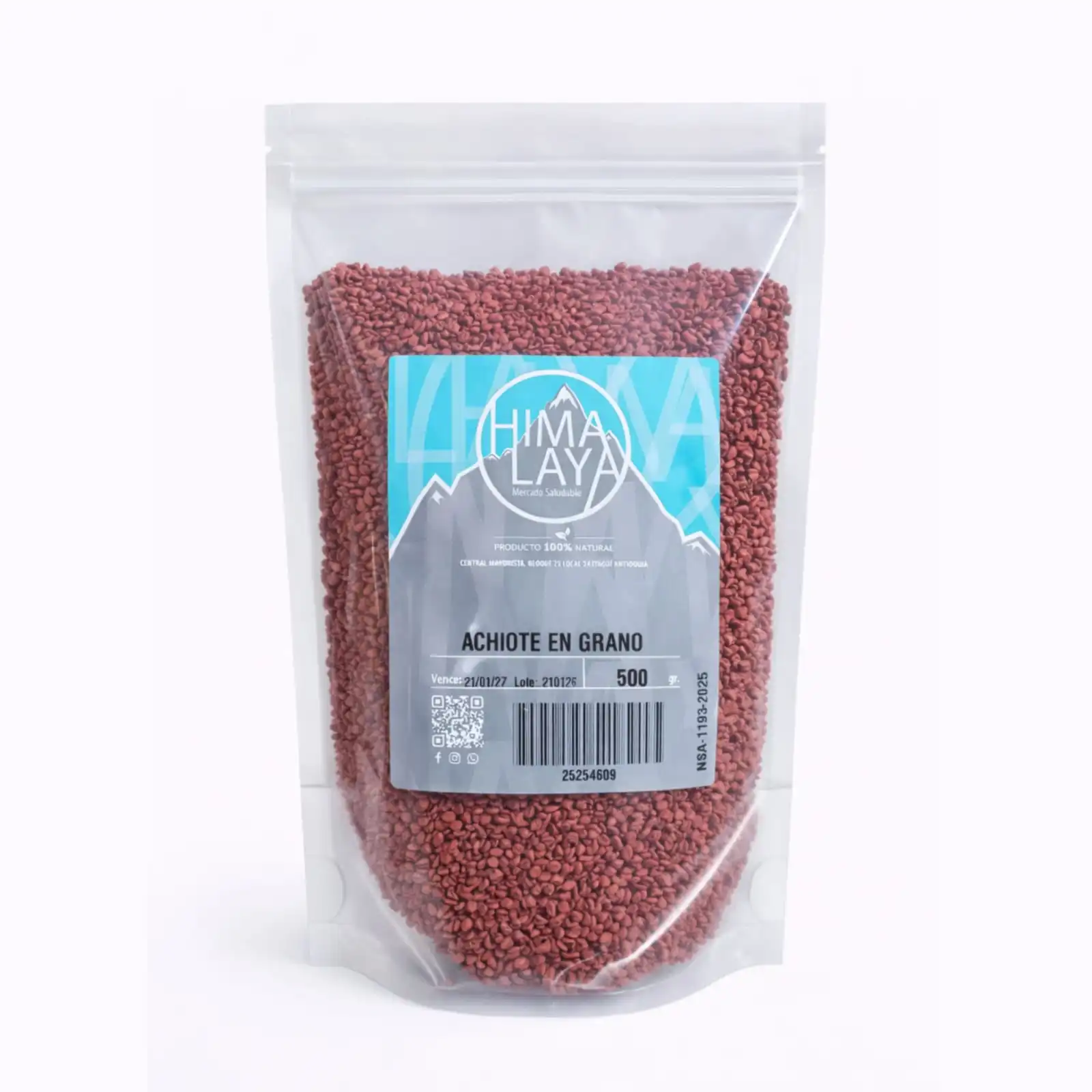 Achiote en Grano x 500 Gr