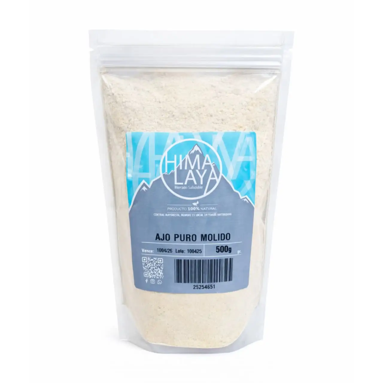 Ajo Puro Molido x 500 Gr