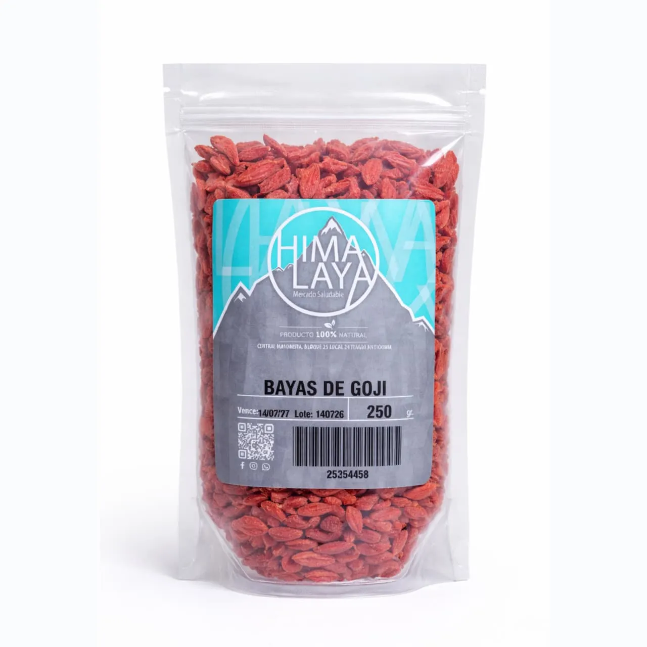 Bayas de Goji x 250 Gr