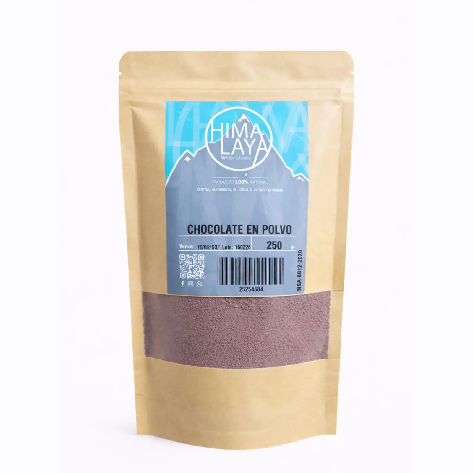 Chocolate en Polvo x 250 Gr