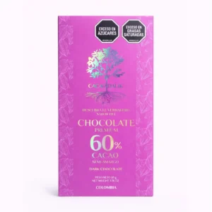 Chocolatina 60% Cacao Semi Amargo x 50 Gr