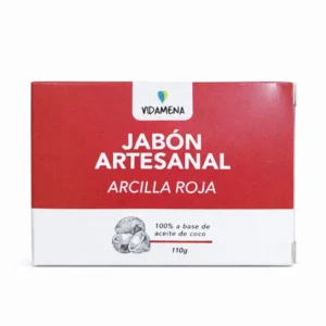 Jabón Artesanal Vidamenda Arcilla Roja x 110 Gr