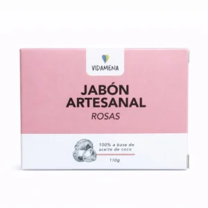 Jabón Artesanal Vidamena Rosas x 110 Gr