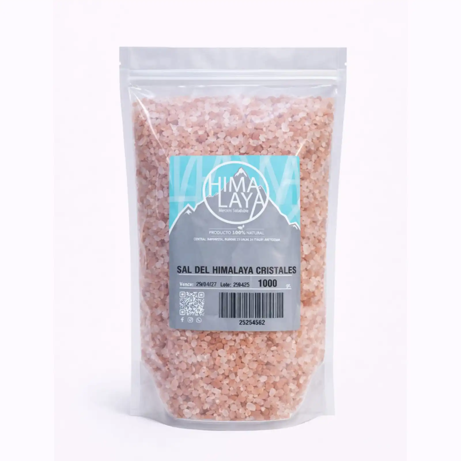 Sal del Himalaya Cristales x 1000 Gr