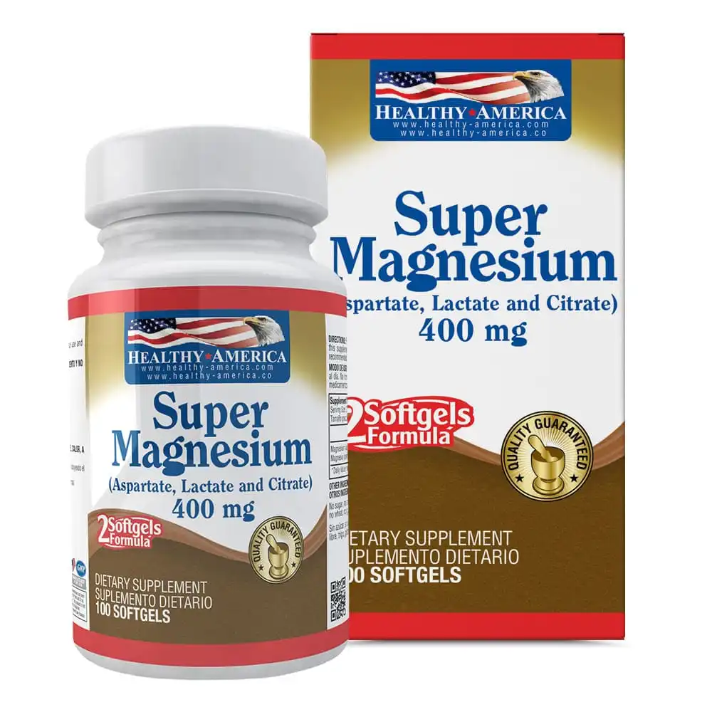 Super Magnesio Healthy America x 400 Mg